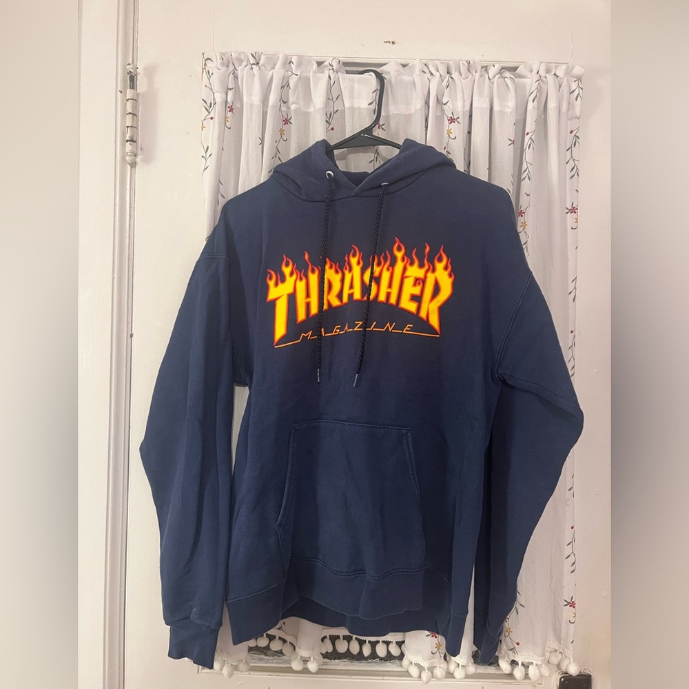 Navy Blue Thrasher Hoodie